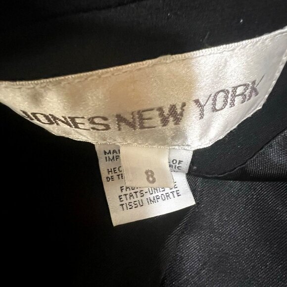 Jones New York Black Blazer Women’s Size 8 One Button Career Jacket USA - Picture 12 of 15